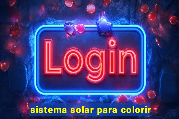 sistema solar para colorir